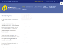 Tablet Screenshot of farmaciainterativa.com.br